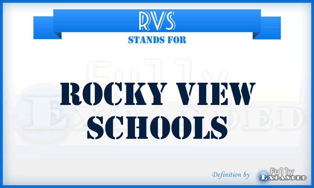 RVS - Rocky View Schools