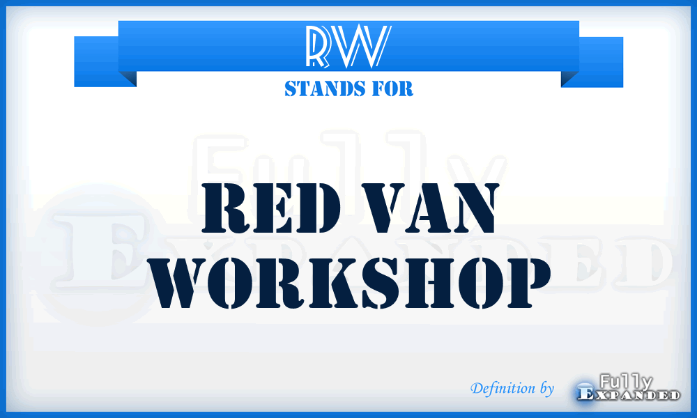 RW - Red van Workshop