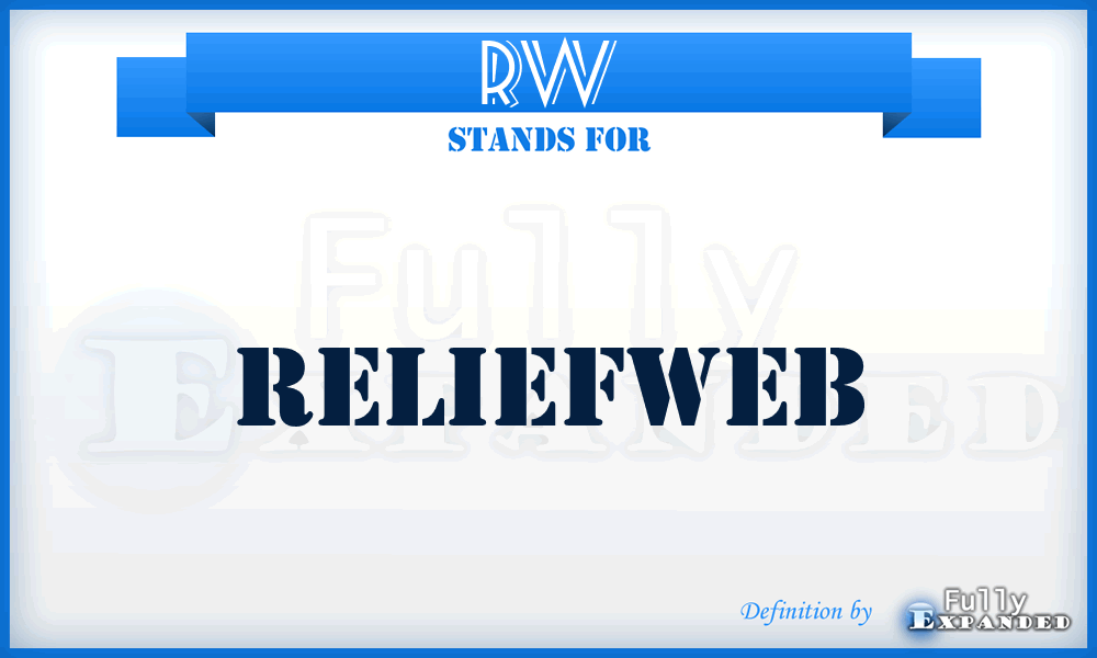 RW - ReliefWeb