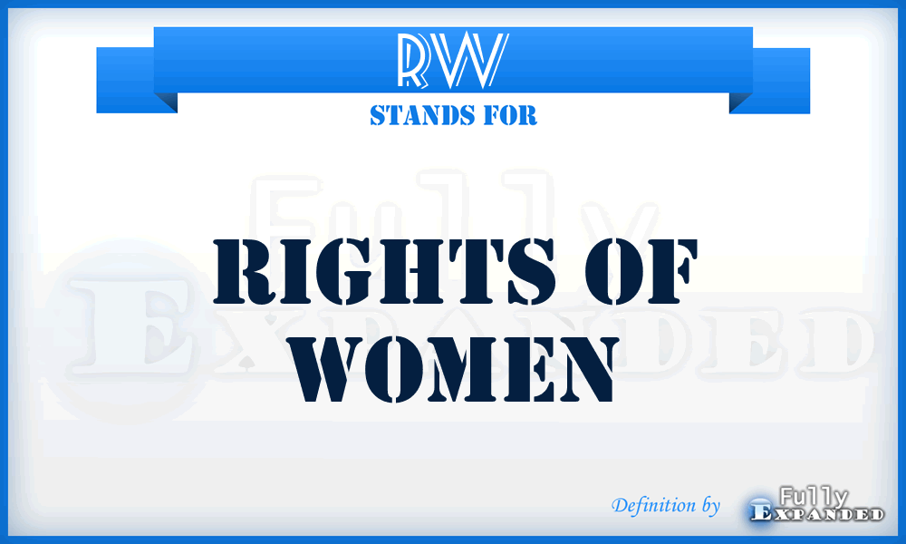 RW - Rights of Women