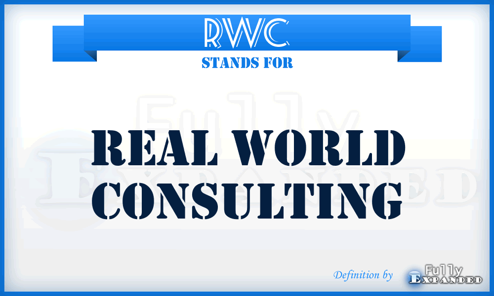 RWC - Real World Consulting