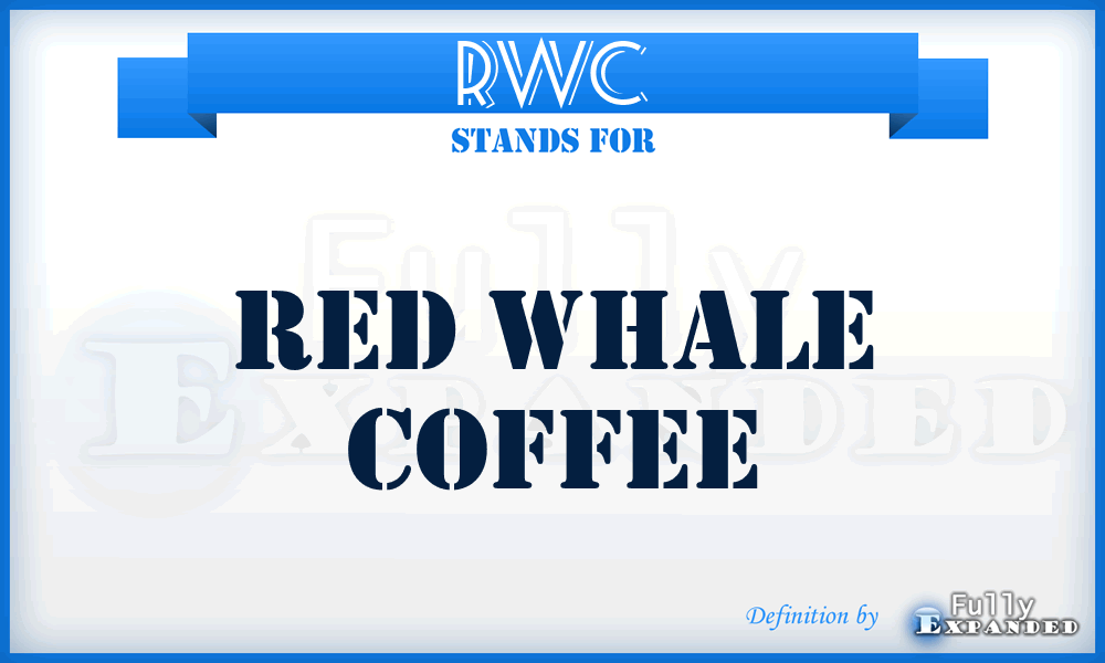 RWC - Red Whale Coffee