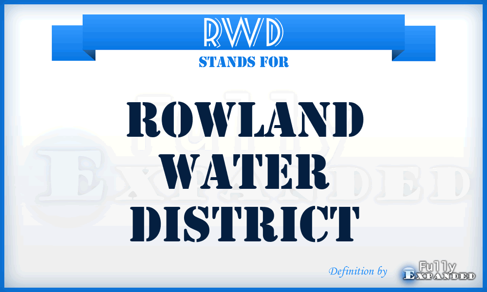 RWD - Rowland Water District