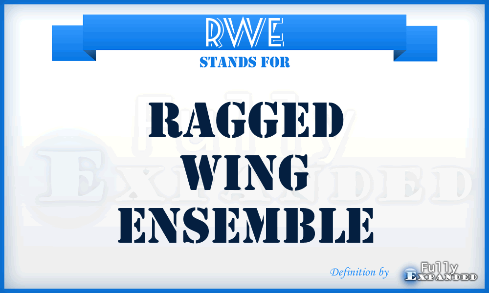 RWE - Ragged Wing Ensemble