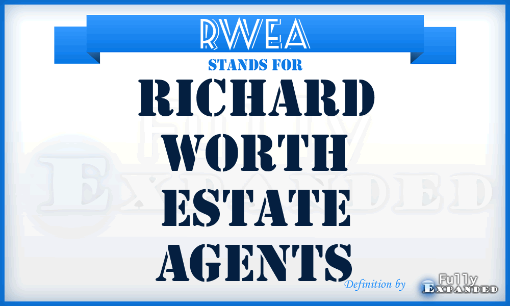 RWEA - Richard Worth Estate Agents