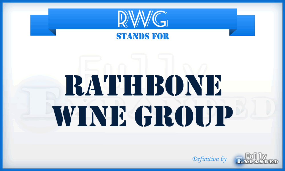 RWG - Rathbone Wine Group