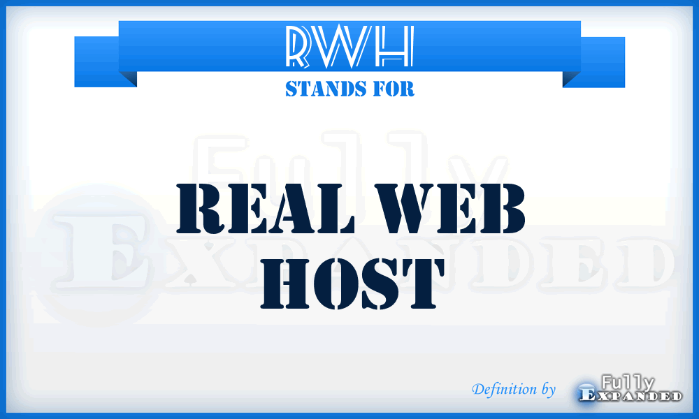 RWH - Real Web Host
