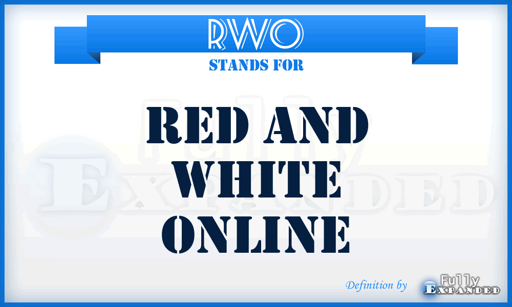 RWO - Red and White Online