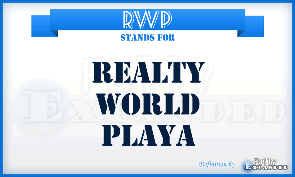 RWP - Realty World Playa