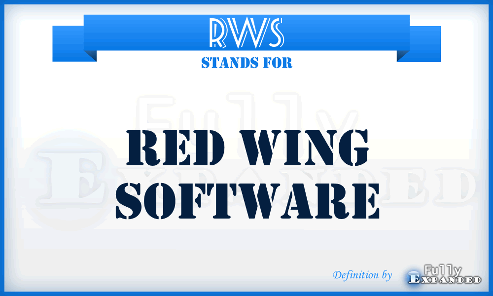 RWS - Red Wing Software