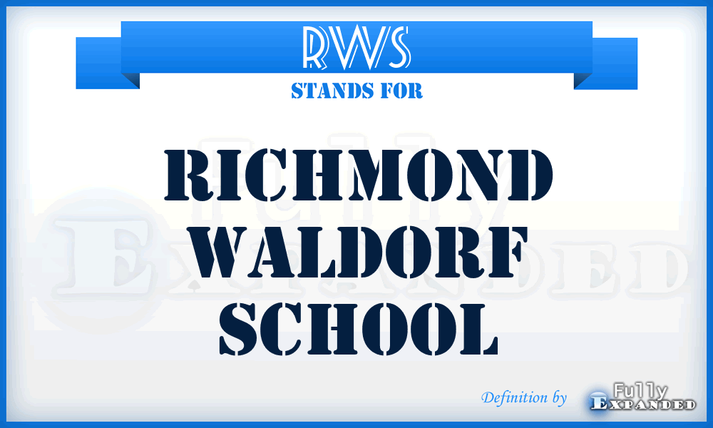 RWS - Richmond Waldorf School