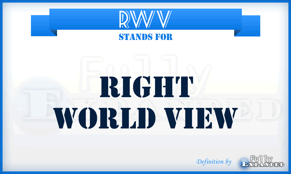 RWV - Right World View