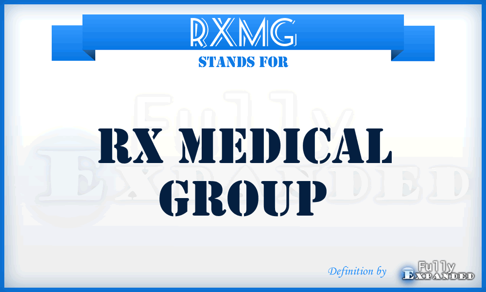 RXMG - RX Medical Group