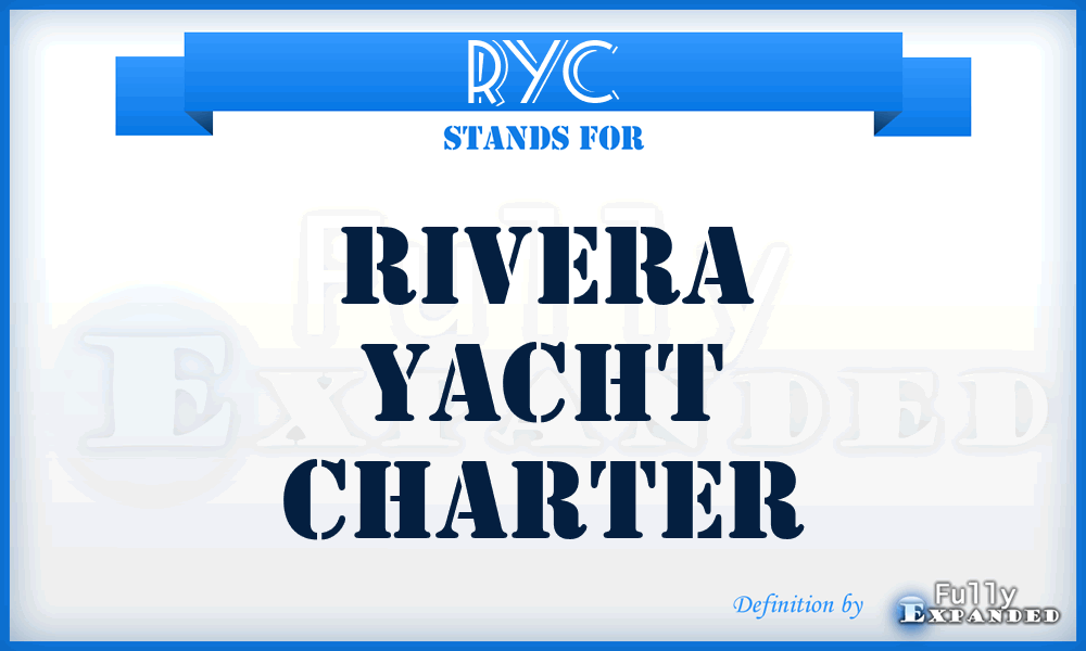 RYC - Rivera Yacht Charter