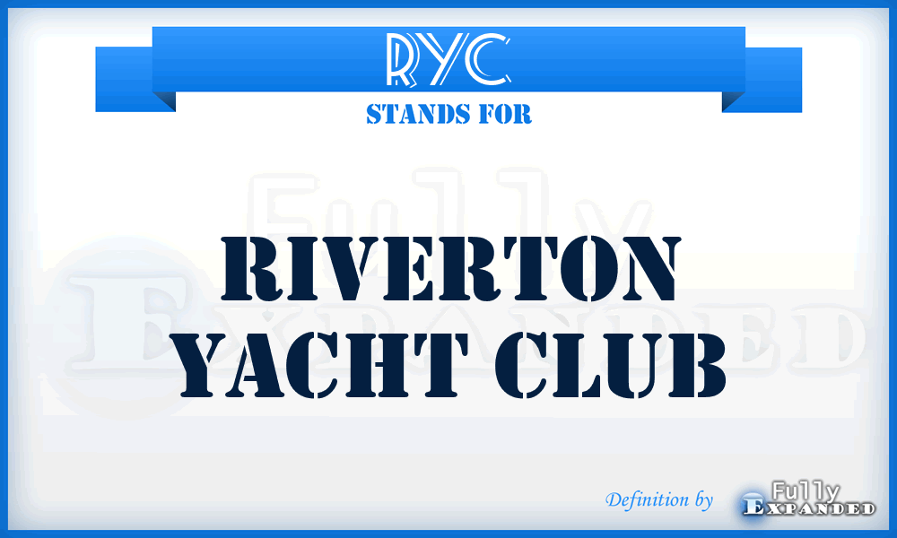 RYC - Riverton Yacht Club