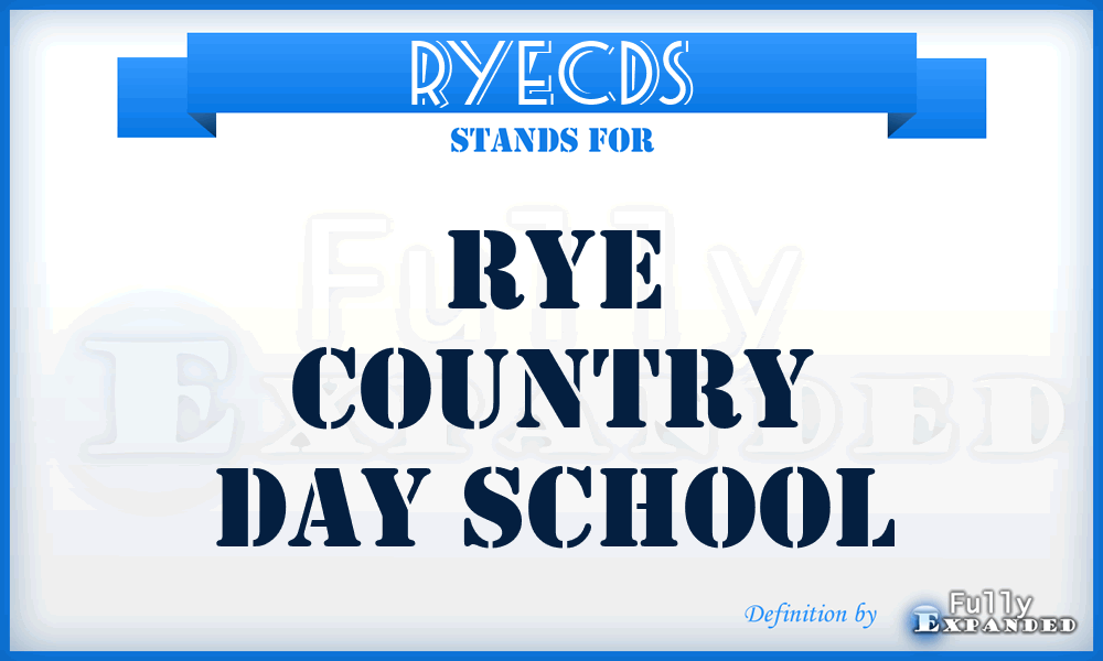 RYECDS - RYE Country Day School