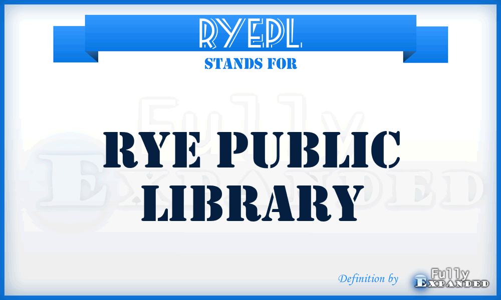 RYEPL - RYE Public Library