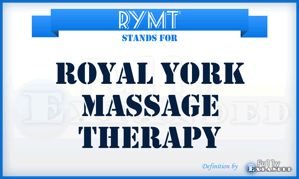 RYMT - Royal York Massage Therapy