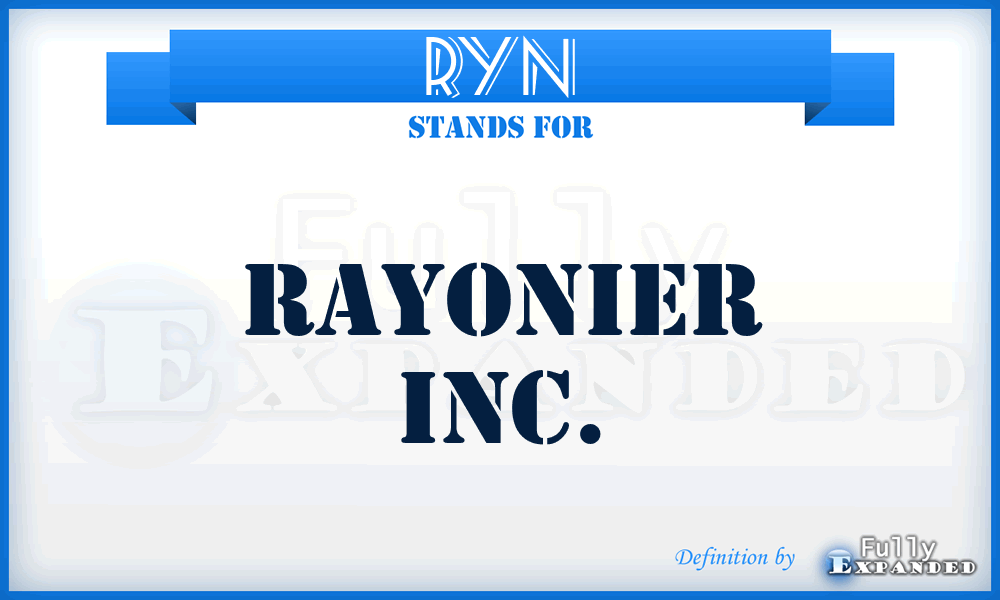 RYN - Rayonier Inc.