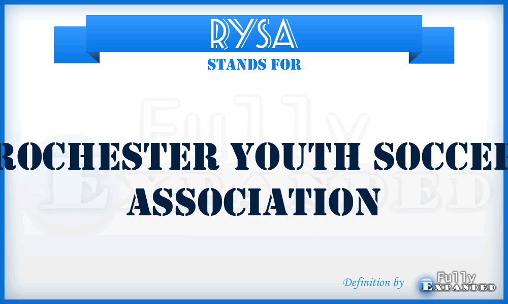 RYSA - Rochester Youth Soccer Association