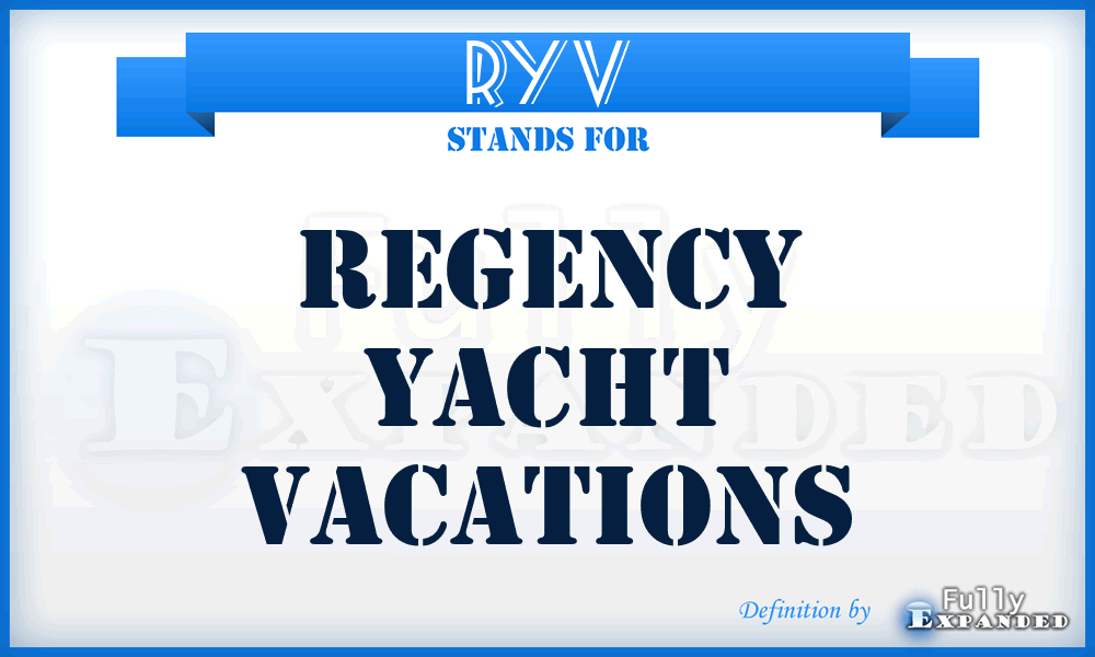 RYV - Regency Yacht Vacations