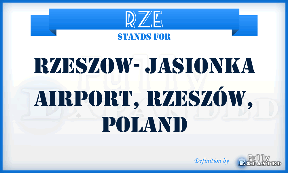 RZE - Rzeszow- Jasionka Airport, Rzeszów, Poland