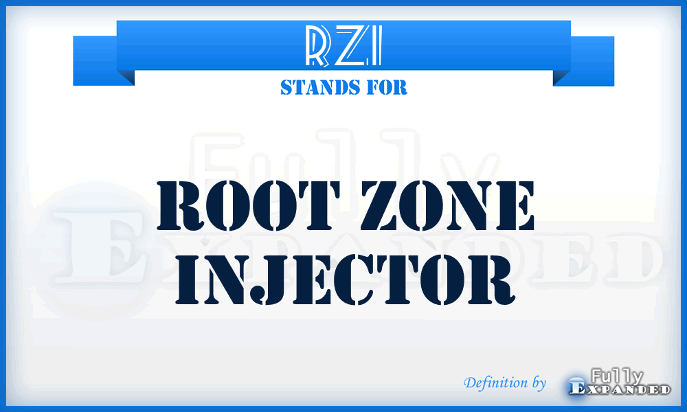 RZI - Root Zone Injector