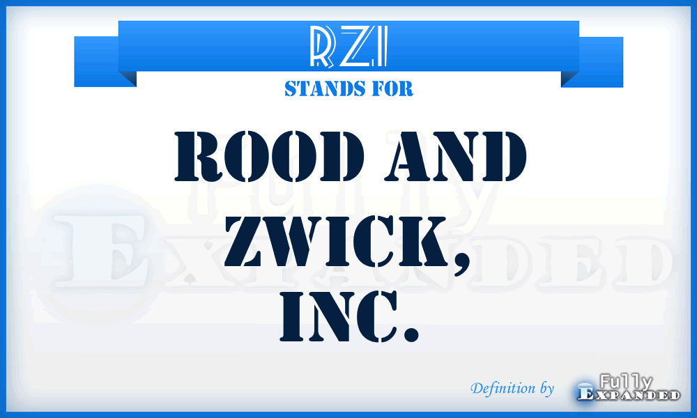 RZI - Rood and Zwick, Inc.