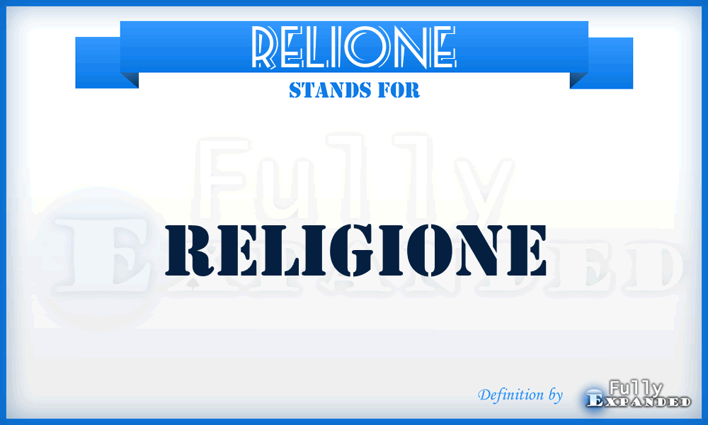 Relione - Religione