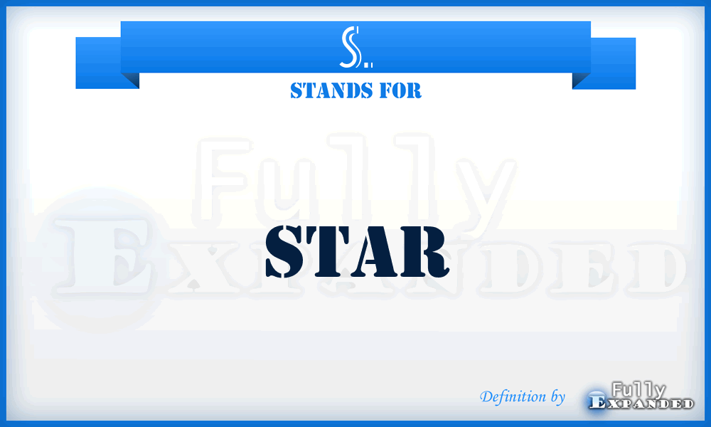 S. - Star