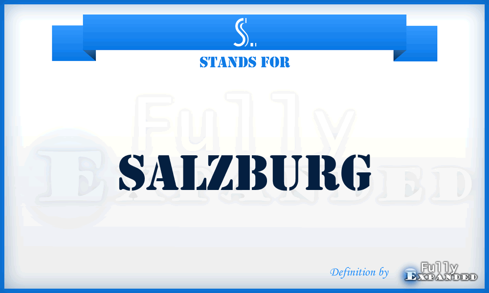 S. - Salzburg