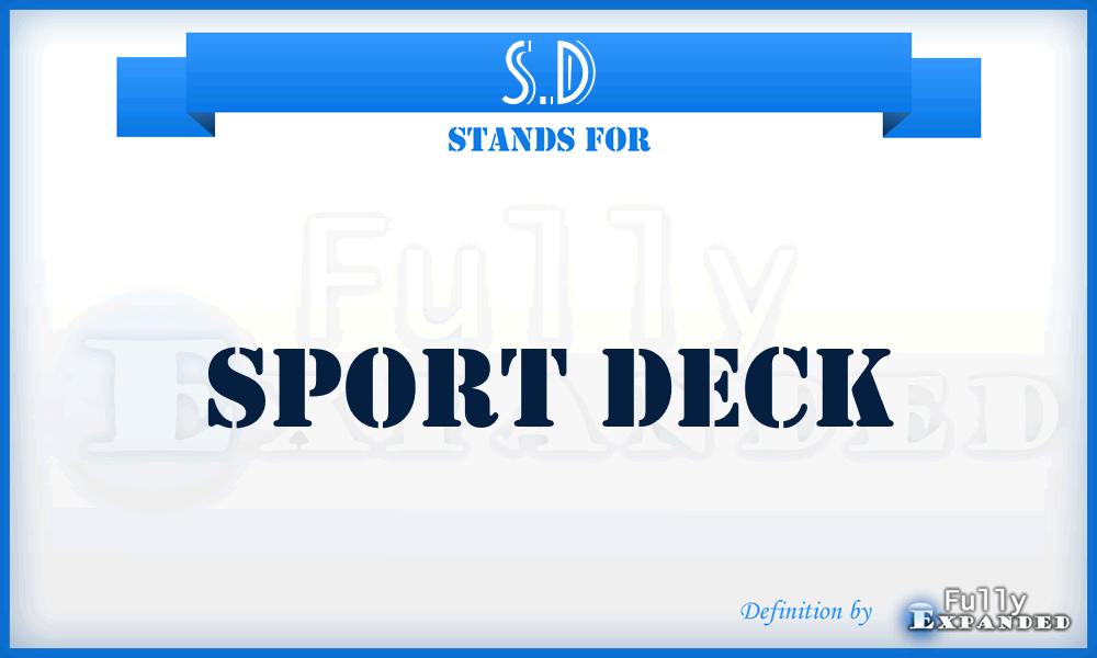 S.D - Sport Deck