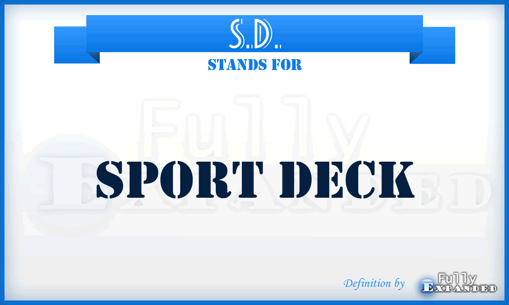 S.D. - Sport Deck
