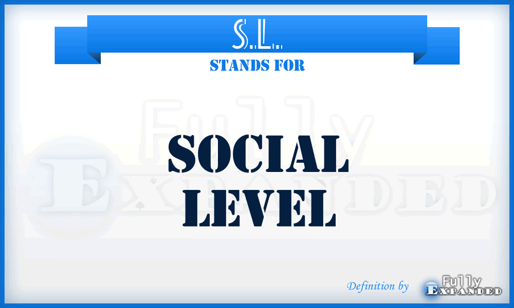 S.L. - Social Level