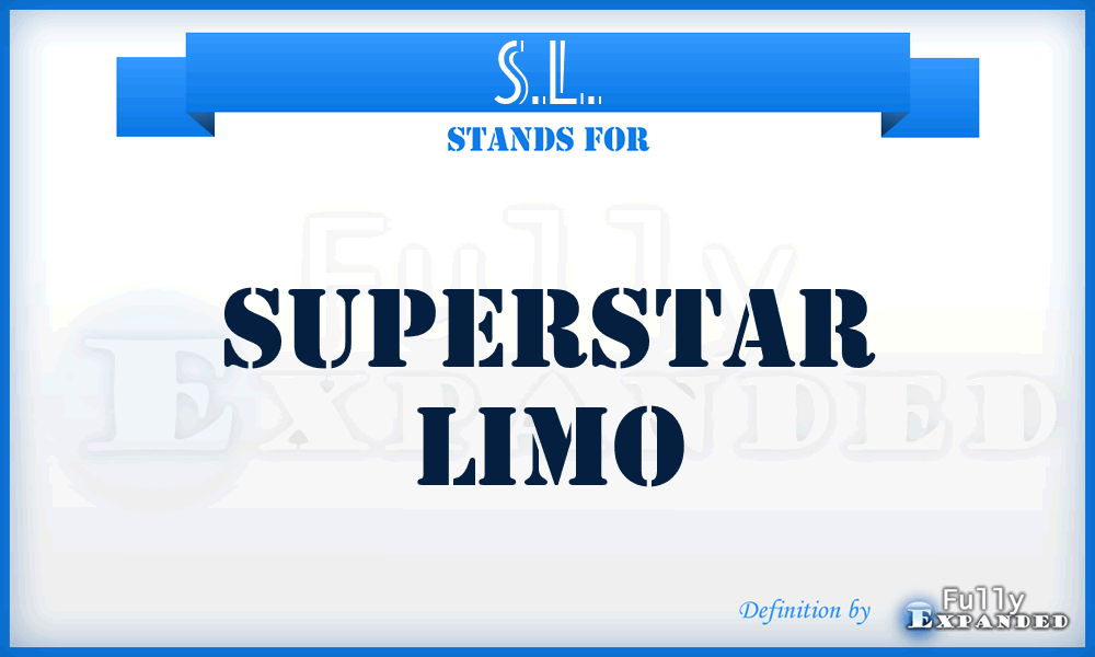 S.L. - Superstar Limo