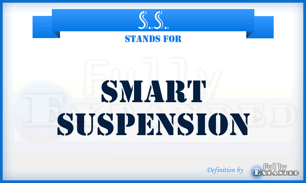 S.S. - Smart Suspension