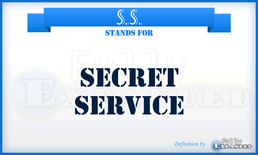 S.S. - Secret Service