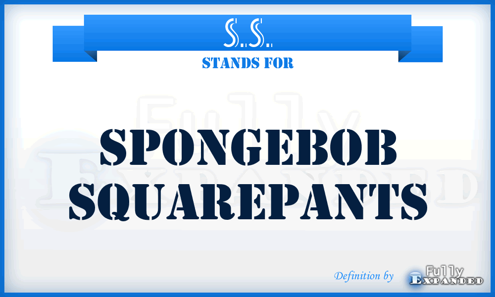 S.S. - Spongebob Squarepants