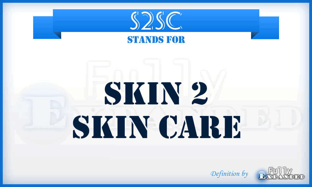 S2SC - Skin 2 Skin Care