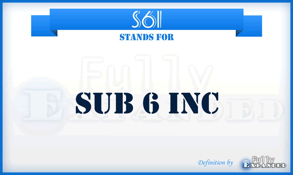 S6I - Sub 6 Inc