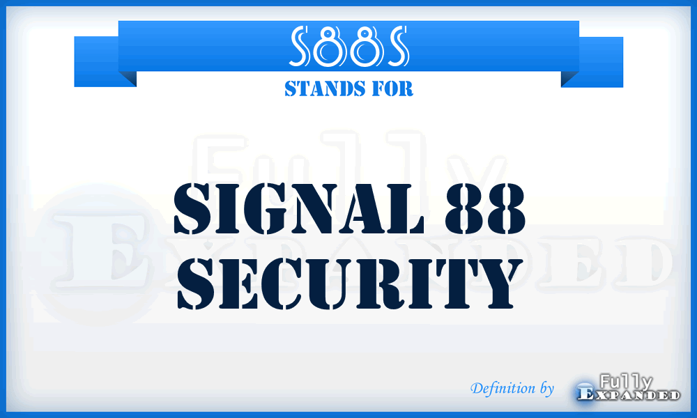 S88S - Signal 88 Security