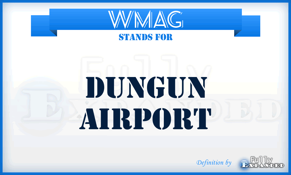WMAG - Dungun airport