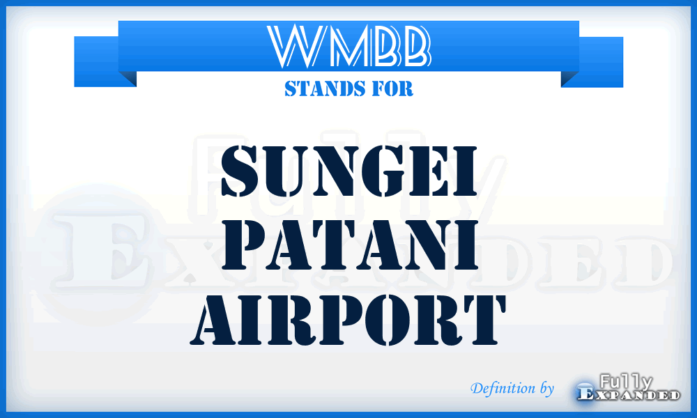 WMBB - Sungei Patani airport