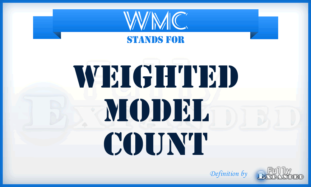 WMC - weighted model count