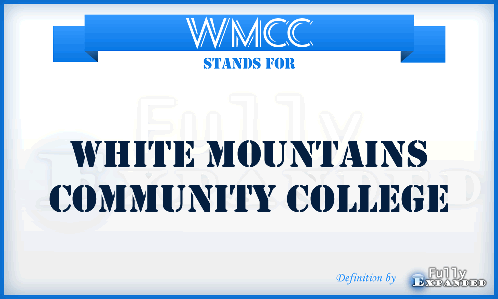 WMCC - White Mountains Community College