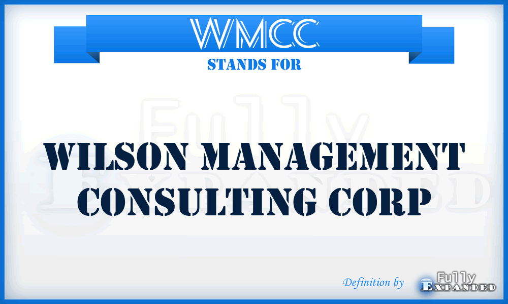 WMCC - Wilson Management Consulting Corp