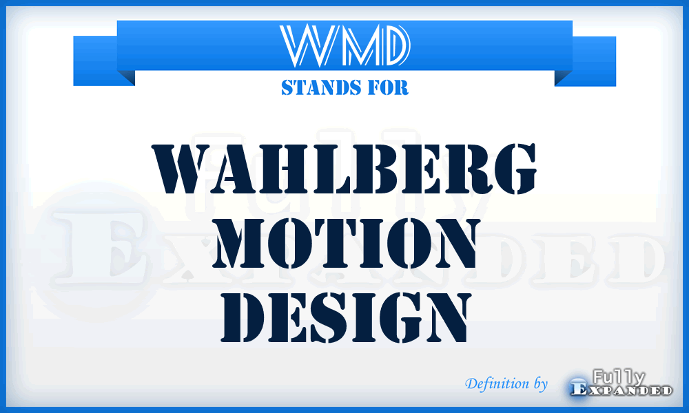 WMD - Wahlberg Motion Design