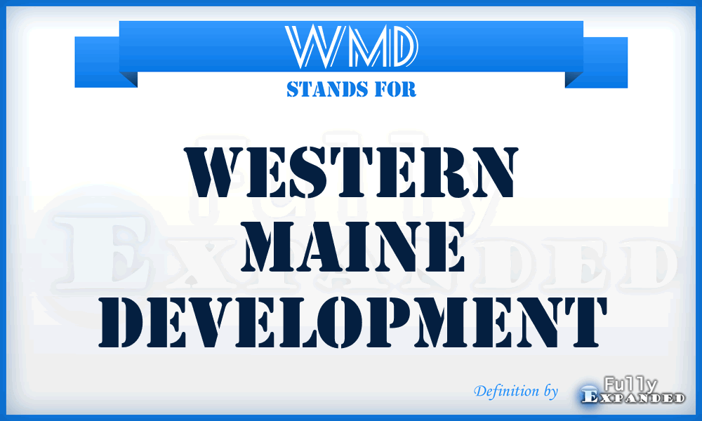 WMD - Western Maine Development