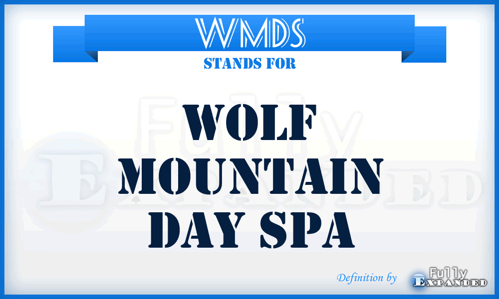 WMDS - Wolf Mountain Day Spa