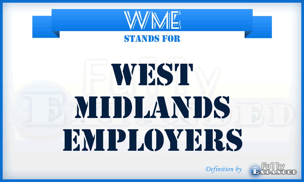 WME - West Midlands Employers